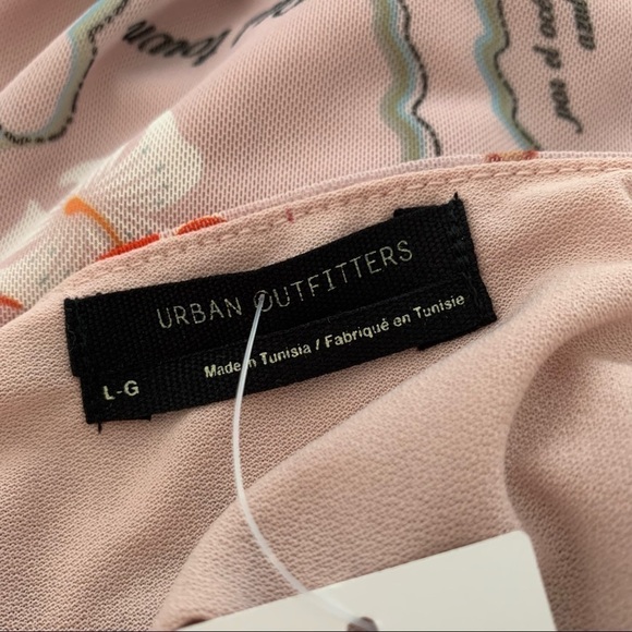 Urban Outfitters Elodie Mini Dress-Floral Tropical Print, Lined L - Picture 6 of 6